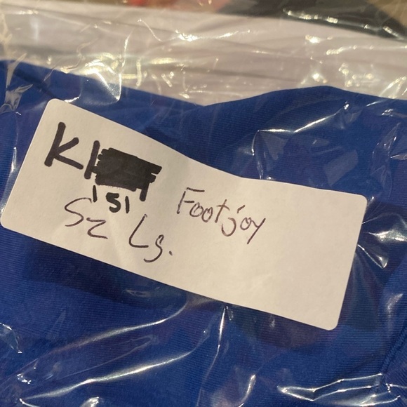 Footjoy 1/4 Zip Sz Large Golf Blue - Picture 6 of 6